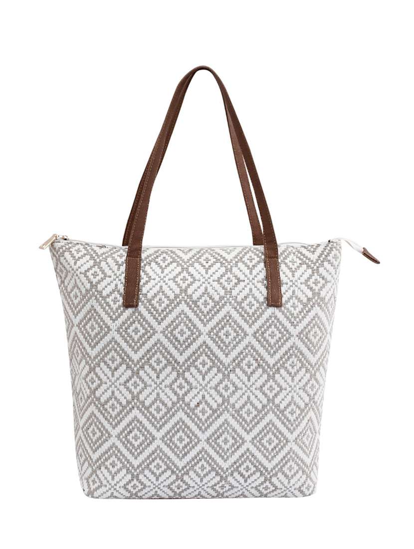 beige leatherette (pu) regular tote