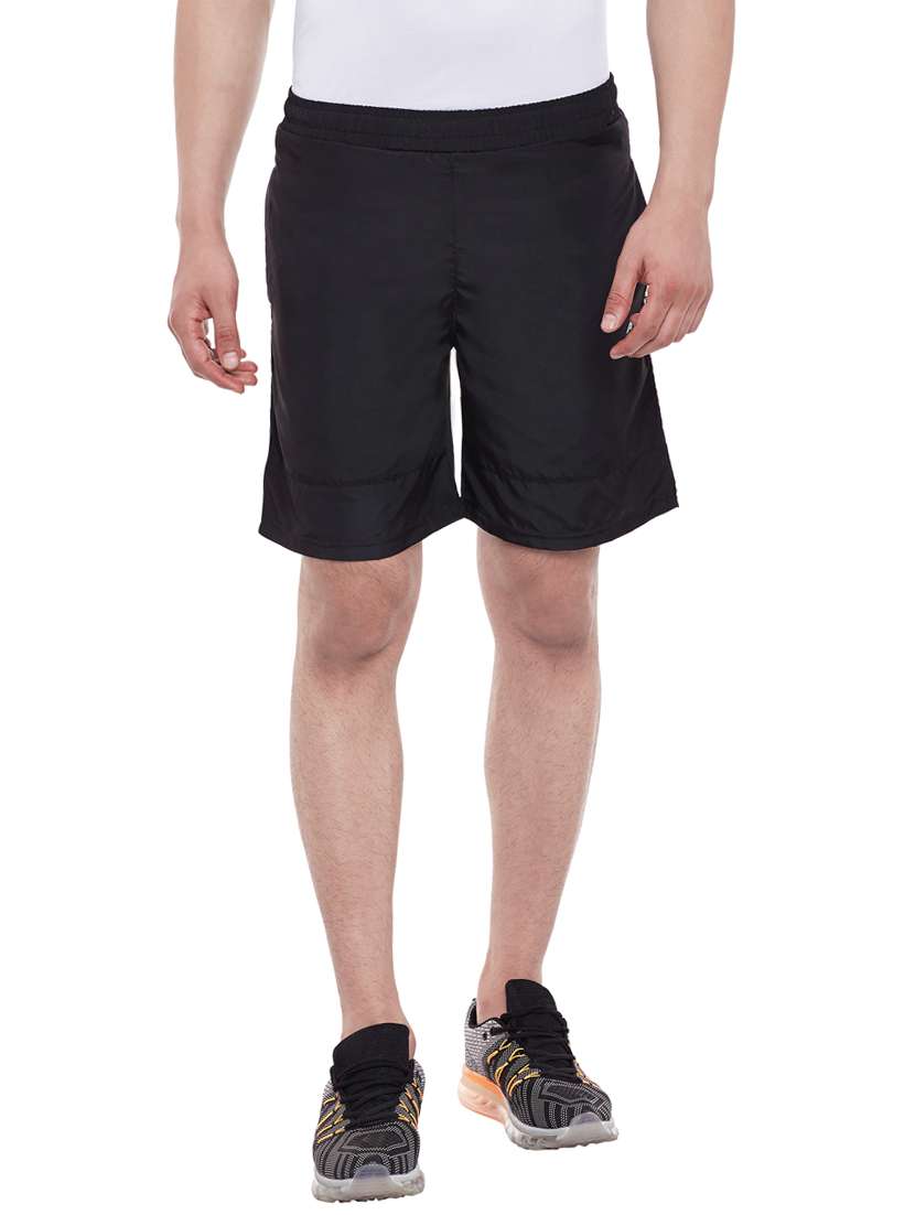 black polyester short