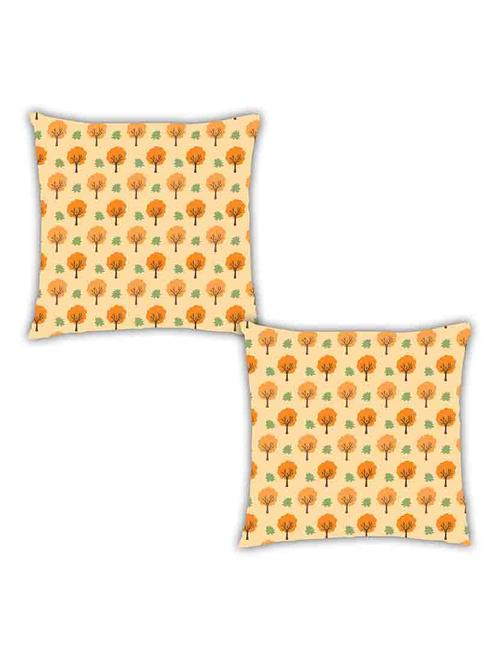 ambbi collection digitally printed cushion cover tree & leaves all over set of 2 - 13180903 - Standard Image - 0