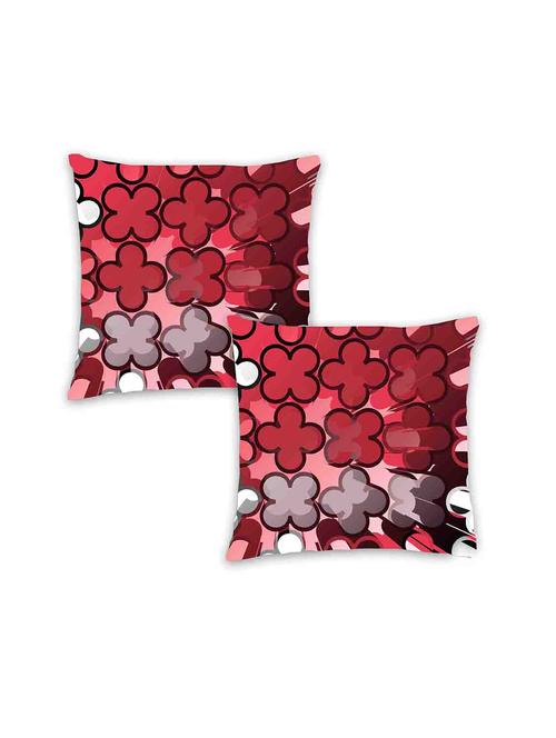 ambbi collection digitally printed cushion cover abstract floral stencil print set of 2 - 13180935 - Standard Image - 0