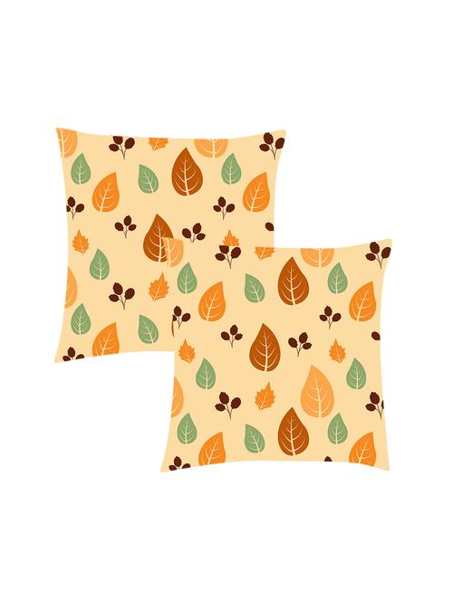 ambbi collection digitally printed cushion cover autumn leafs set of 2 - 13180949 - Standard Image - 0