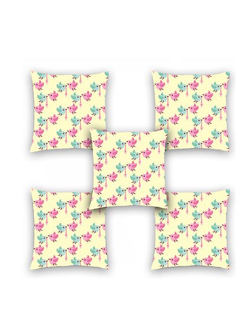 ambbi collection digitally printed cushion cover love birds set of 5 - 13181035 - Standard Image - 0