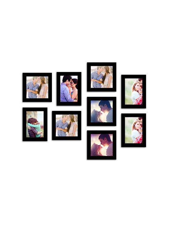classy black photo frame collage