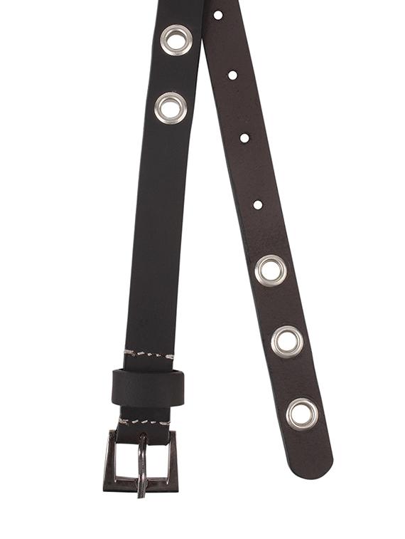 aditi wasan genuine leather ring studded brown belt - 13183001 - Standard Image - 3