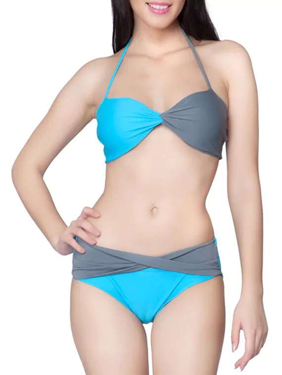blue bikini set