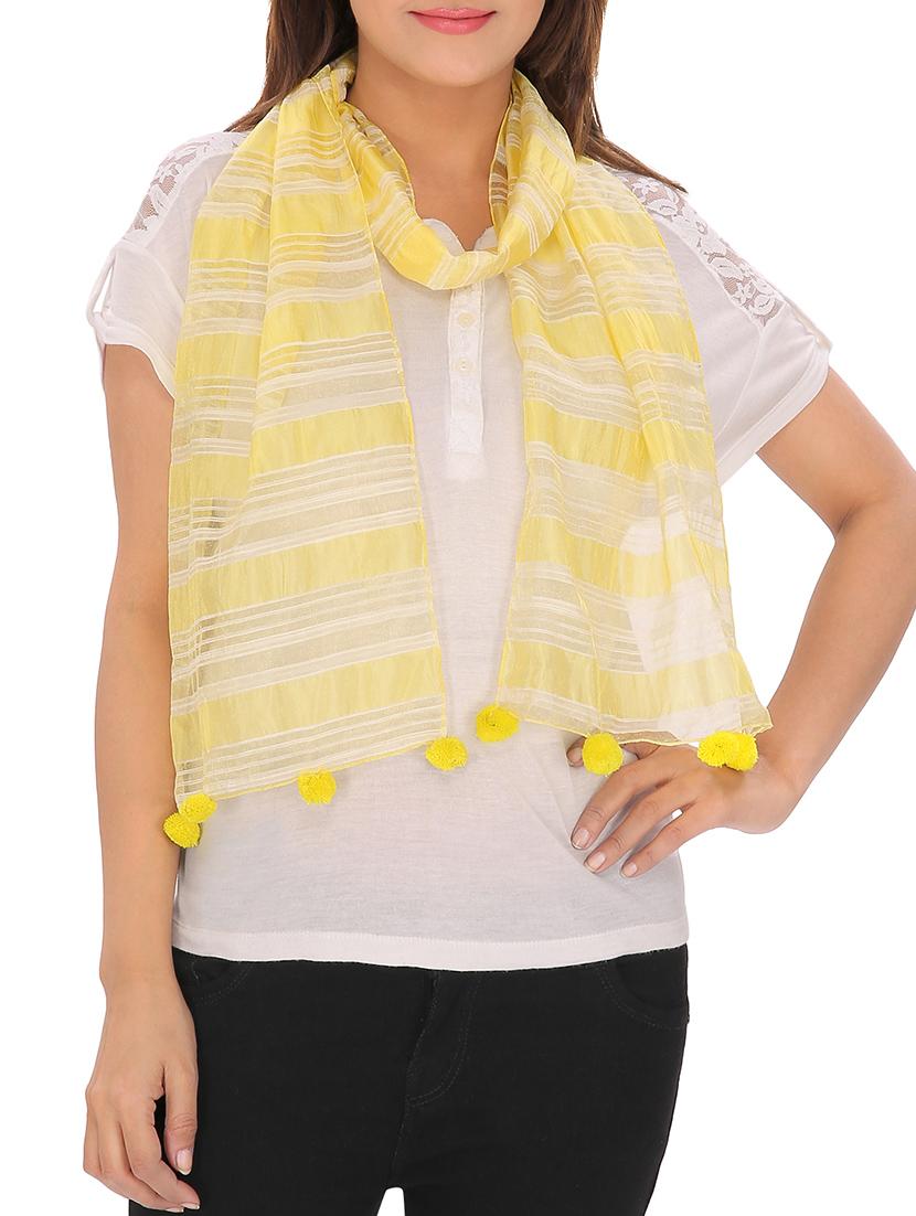 yellow polyester scarf - 13194170 - Zoom Image - 0