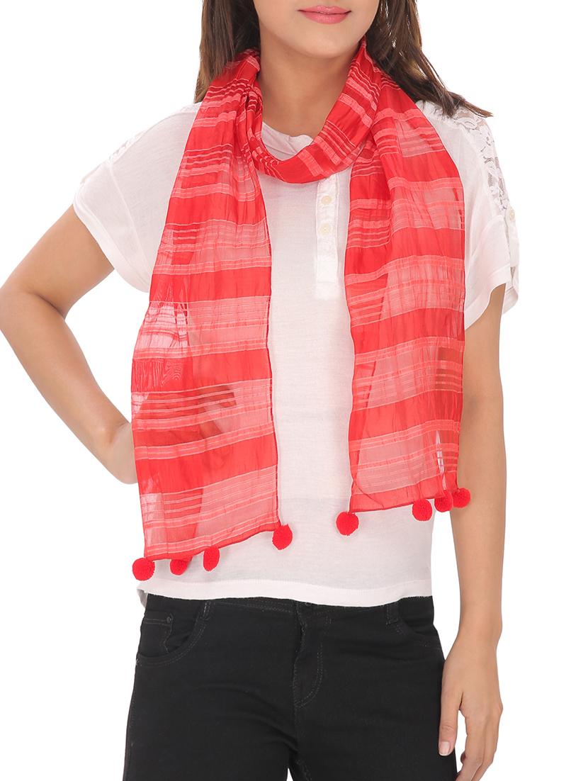 red polyester scarf - 13194171 - Zoom Image - 0