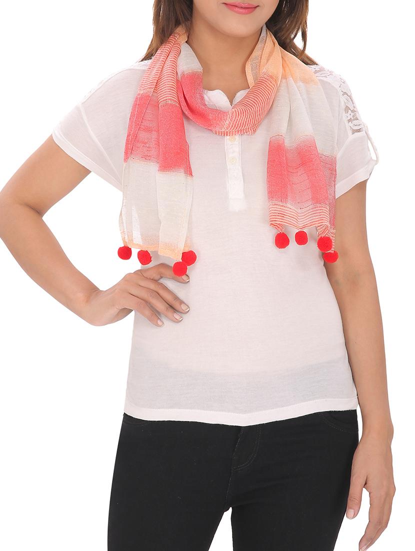 red viscose scarf - 13194174 - Zoom Image - 0