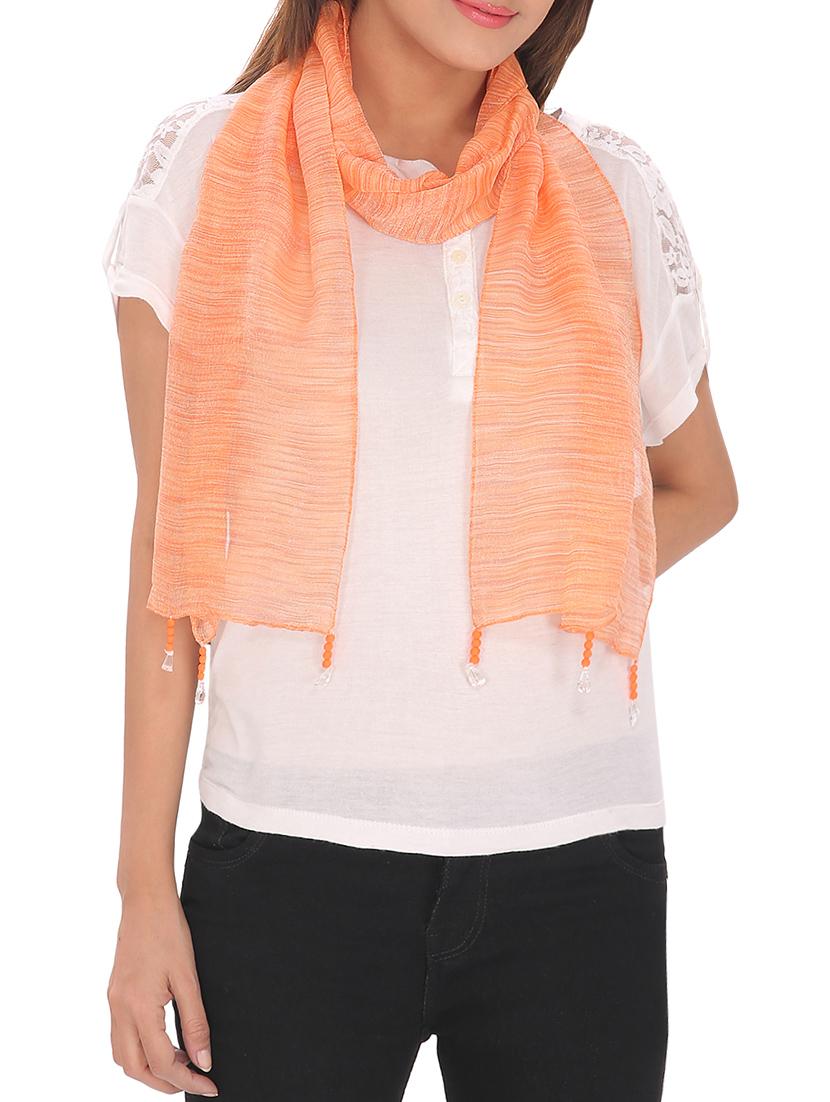 orange polyester scarf - 13194188 - Zoom Image - 0