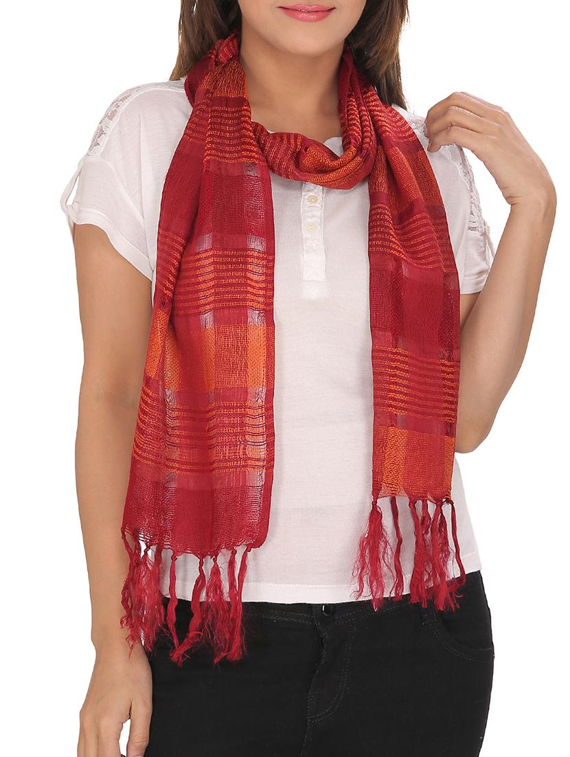 red viscose scarf - 13194191 - Zoom Image - 0