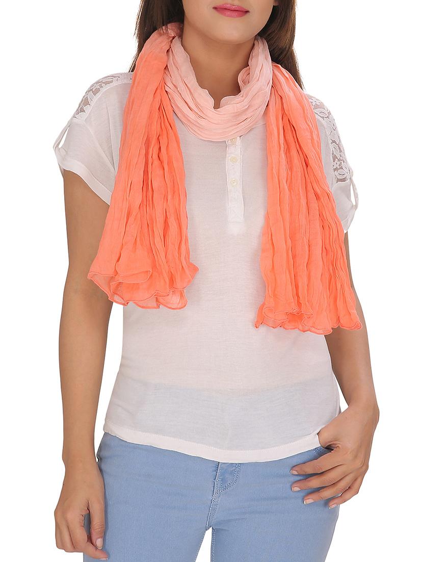 orange cotton scarf - 13194216 -  Zoom Image - 0