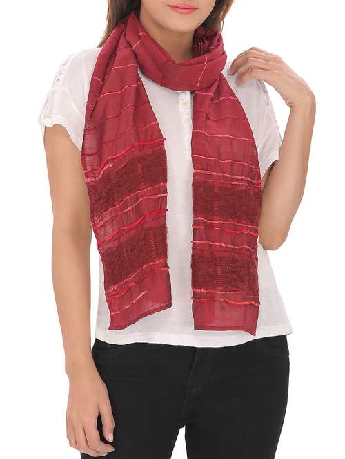 red viscose stole - 13194233 -  Standard Image - 0
