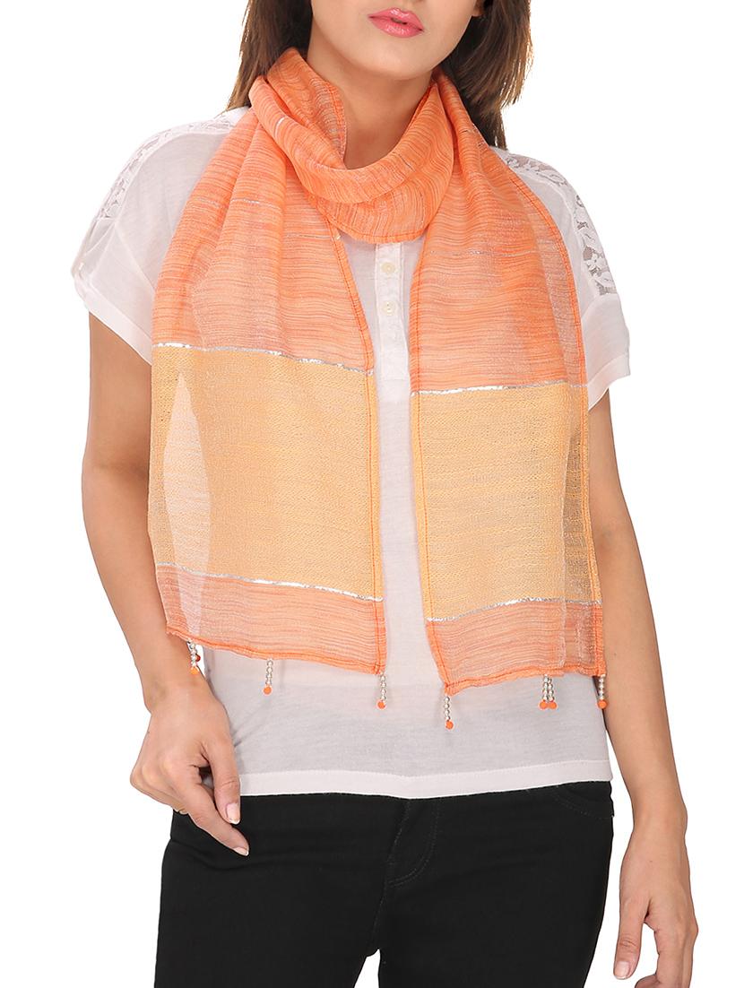 orange polyester stole - 13194248 -  Zoom Image - 0