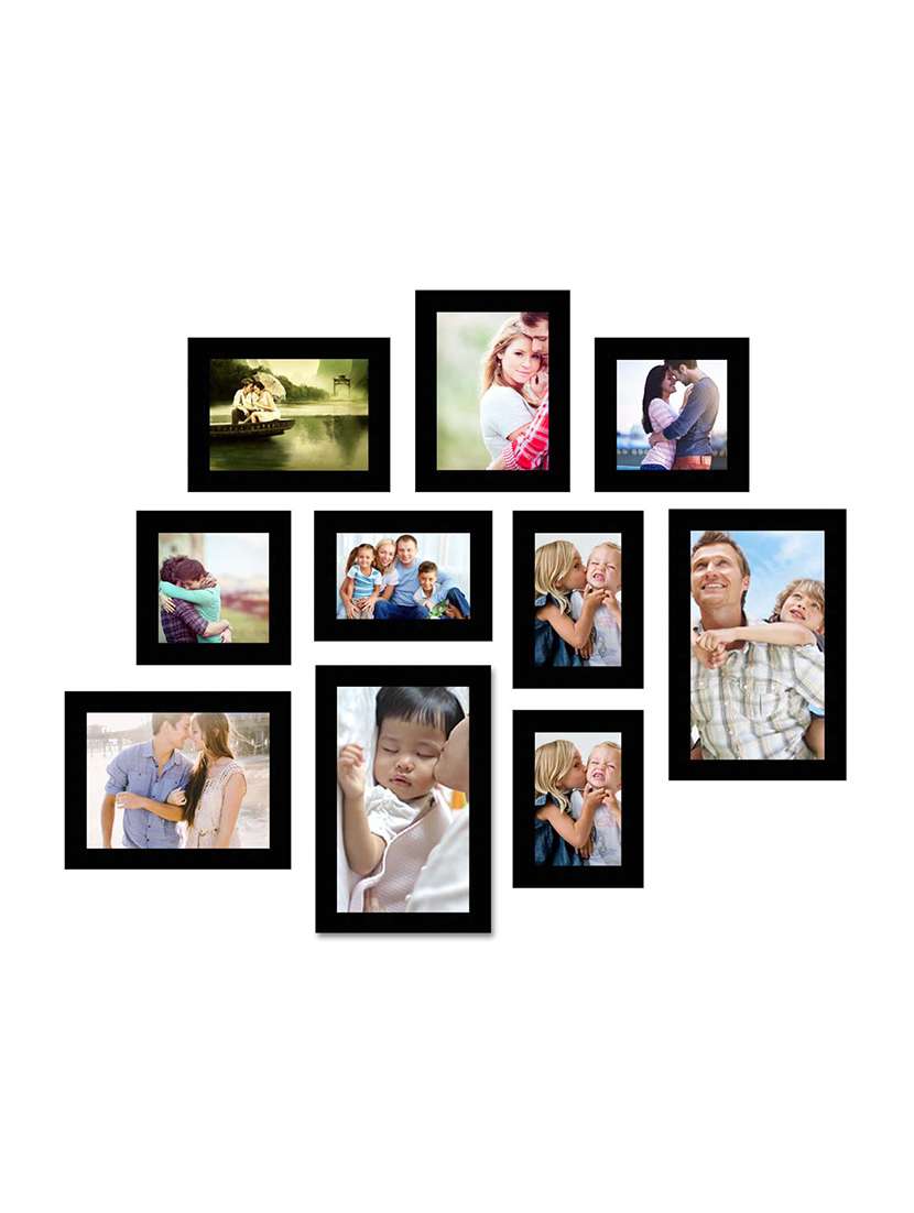 endearing black photo frame collage