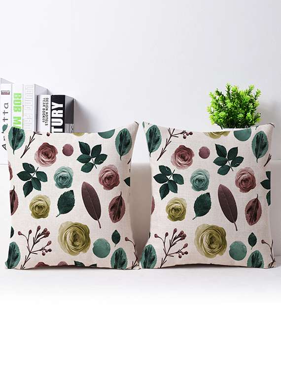 set of 2 vitange collection living room cushion cover