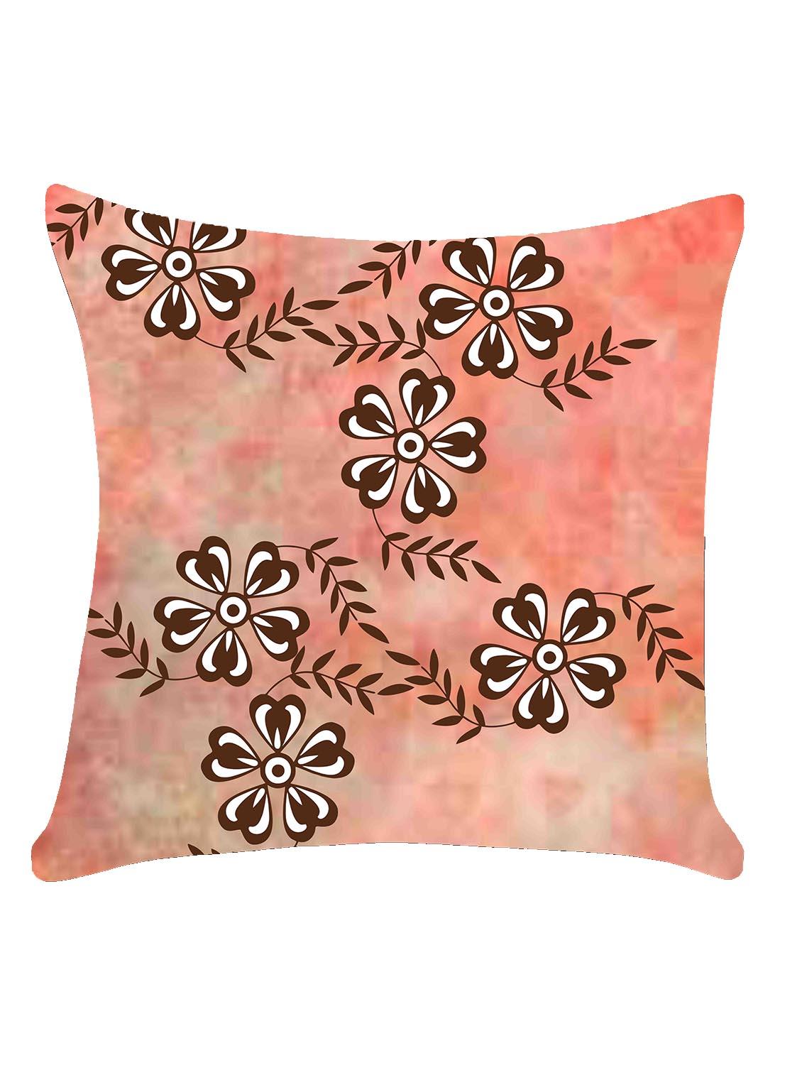 ambbi collection digitally printed cushion cover floral bale & colored background - 13214943 - Zoom Image - 0