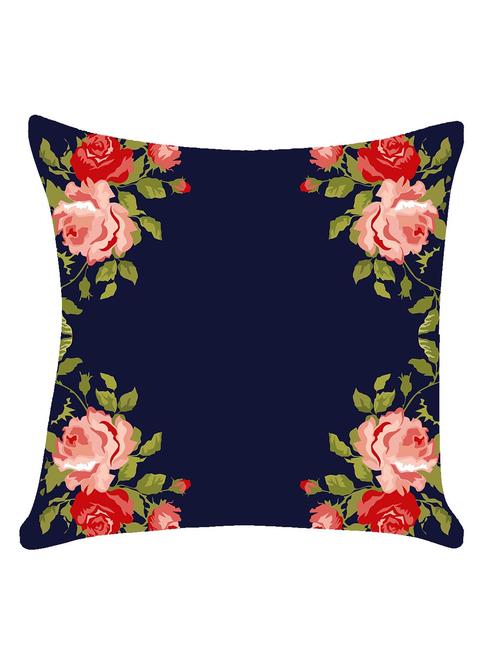 ambbi collection digitally printed cushion cover shabby chic flowers & colored background - 13214945 - Standard Image - 0