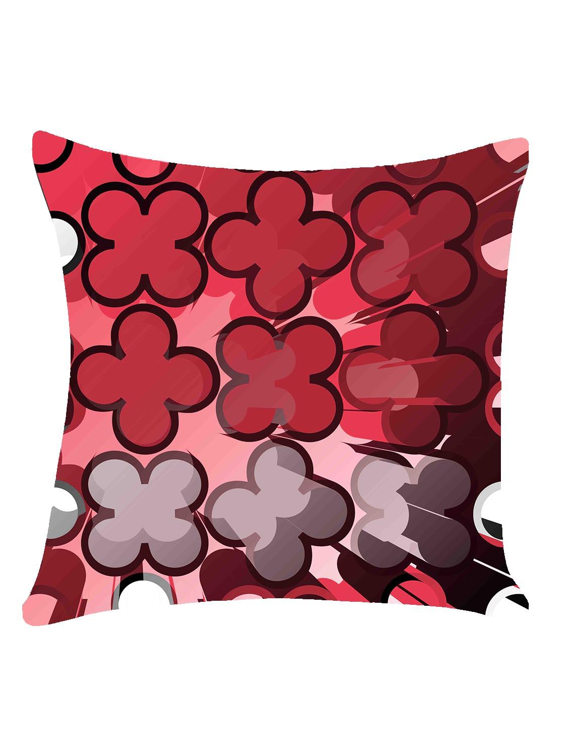 ambbi collection digitally printed cushion cover abstract floral stencil print - 13214947 - Zoom Image - 0