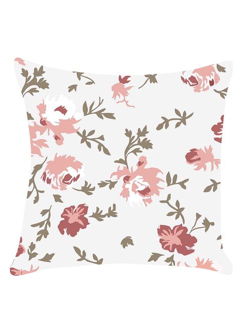 ambbi collection digitally printed cushion cover hazy roses & leaves - 13214948 - Standard Image - 0