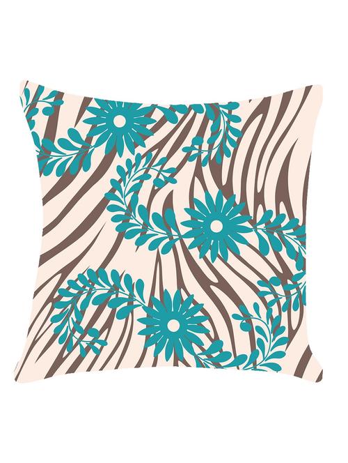 ambbi collection digitally printed cushion cover abstract background & wavy floral bale - 13214950 - Standard Image - 0