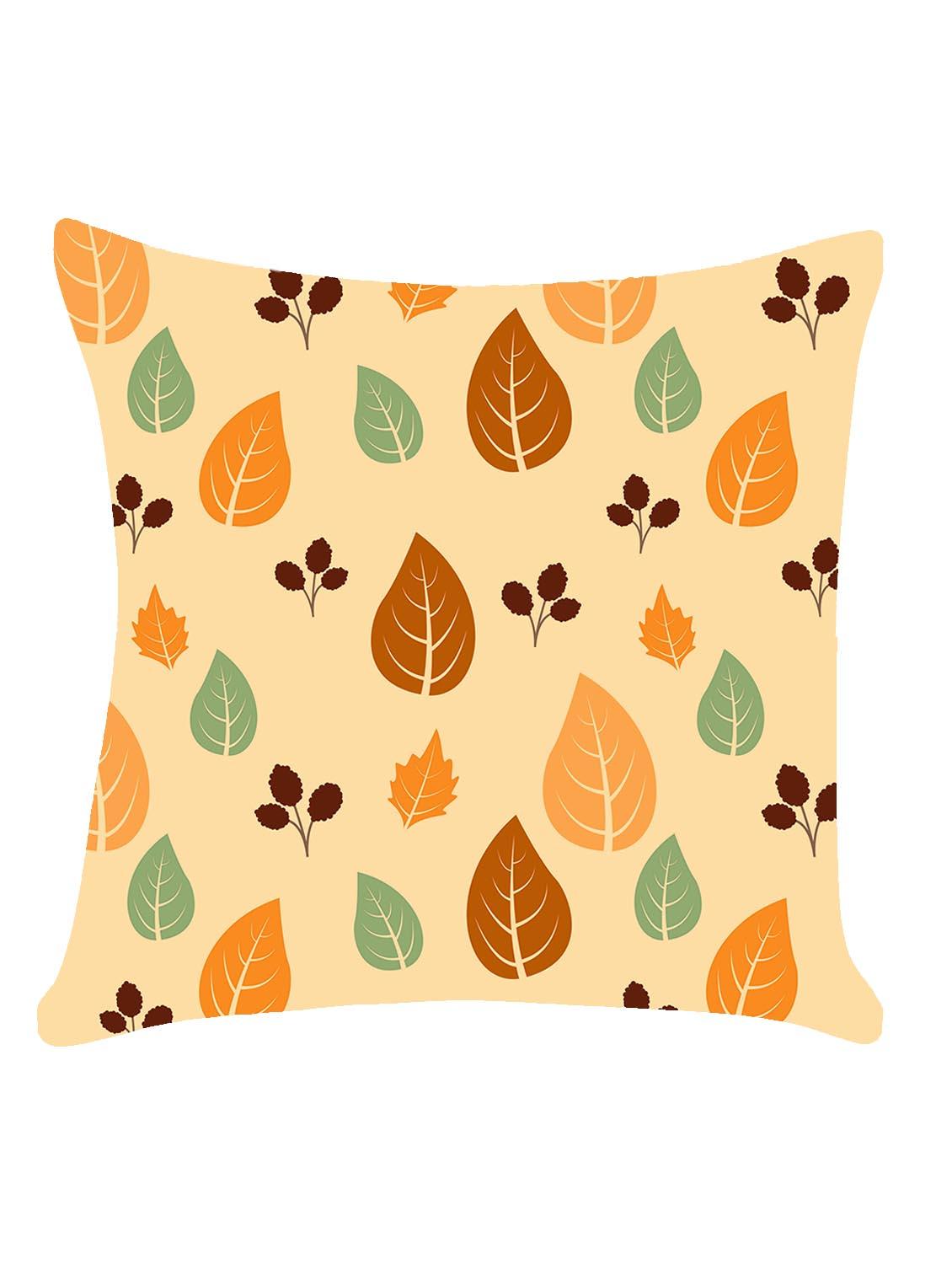 ambbi collection digitally printed cushion cover autumn leafs - 13214961 - Zoom Image - 0
