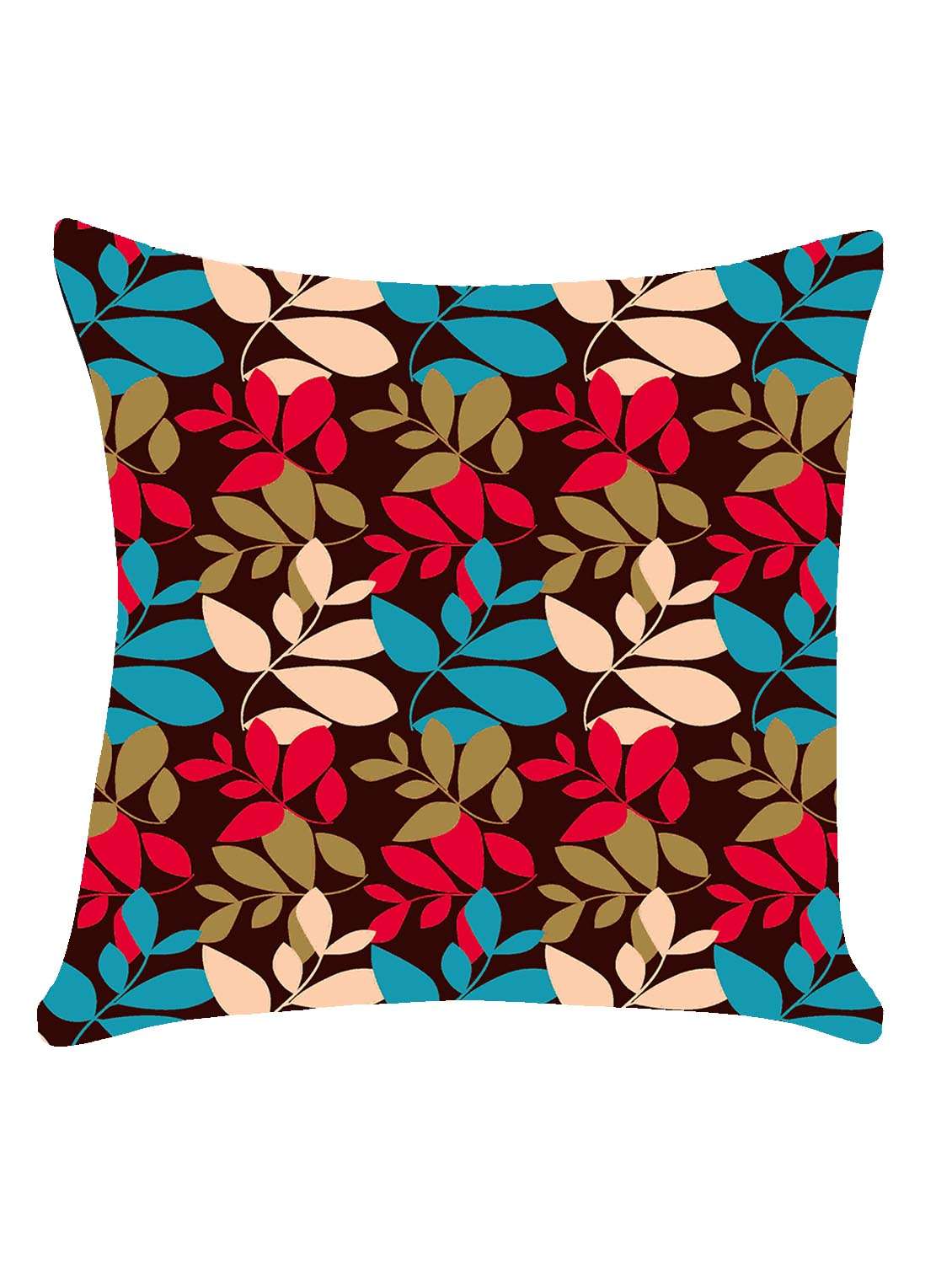 ambbi collection digitally printed cushion cover jaal design of leaves