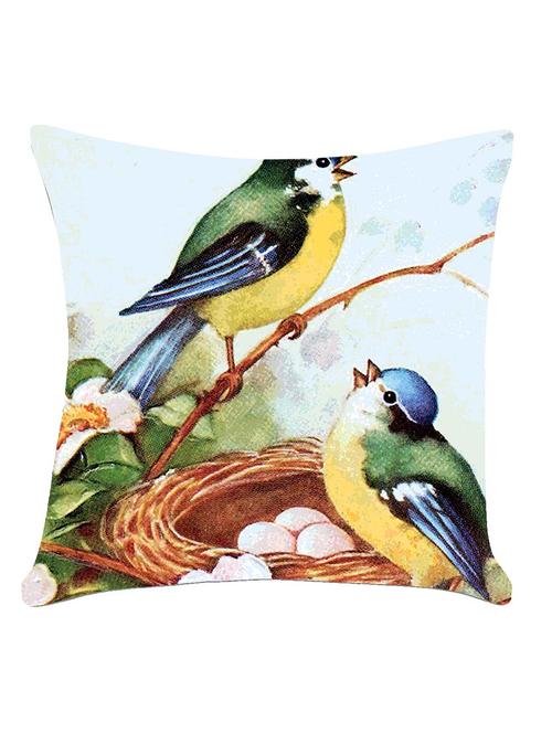 ambbi collection digitally printed cushion cover birds & nest - 13214963 - Standard Image - 0