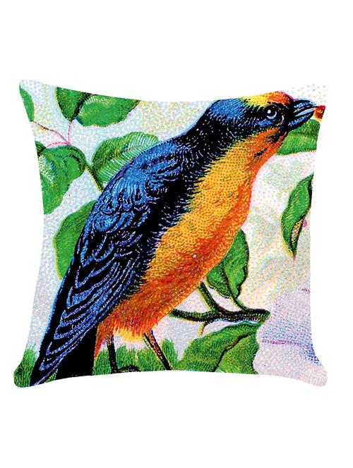 ambbi collection digitally printed cushion cover bird & leaves - 13214964 - Standard Image - 0