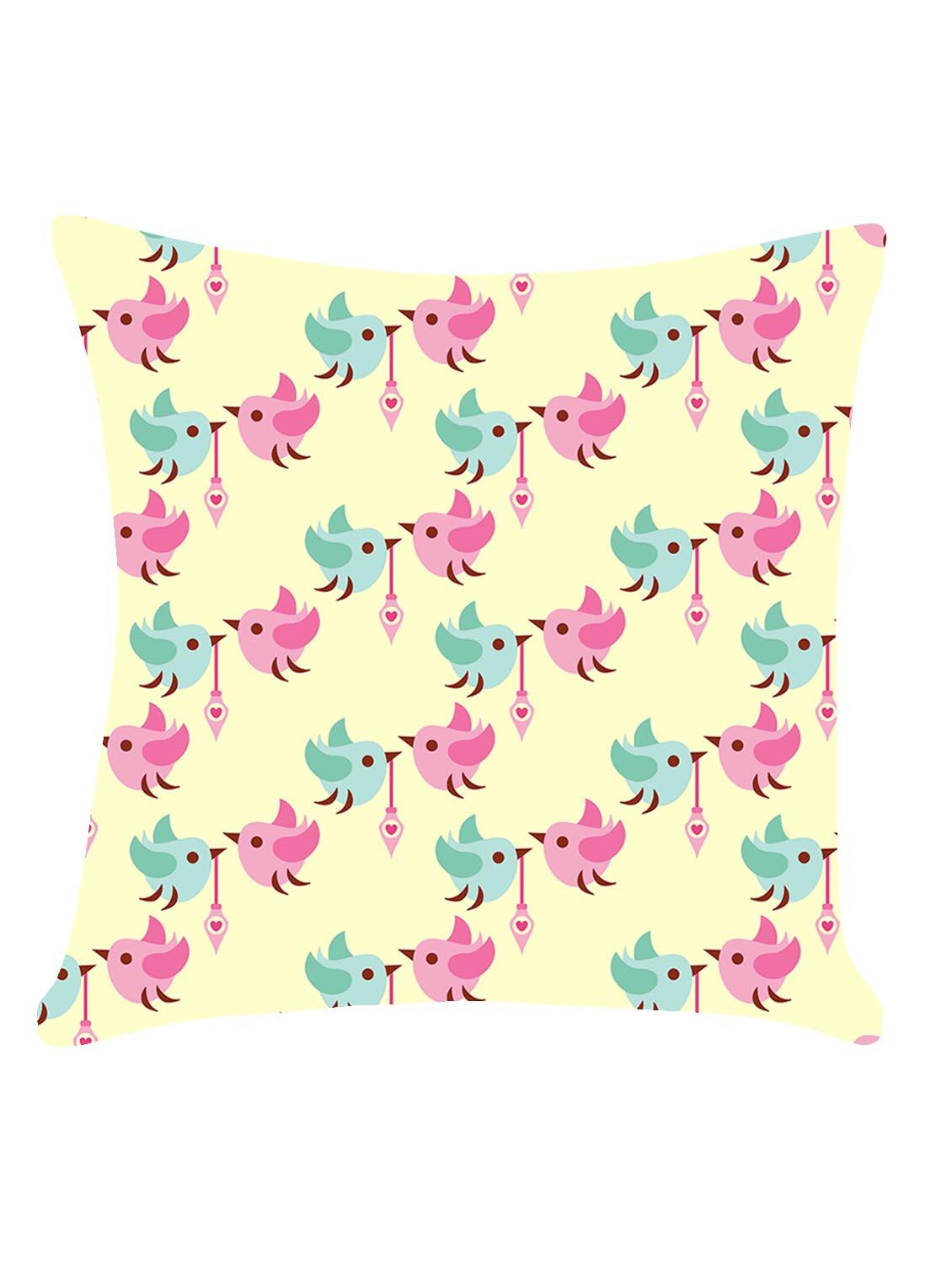 ambbi collection digitally printed cushion cover love birds - 13214965 - Zoom Image - 0