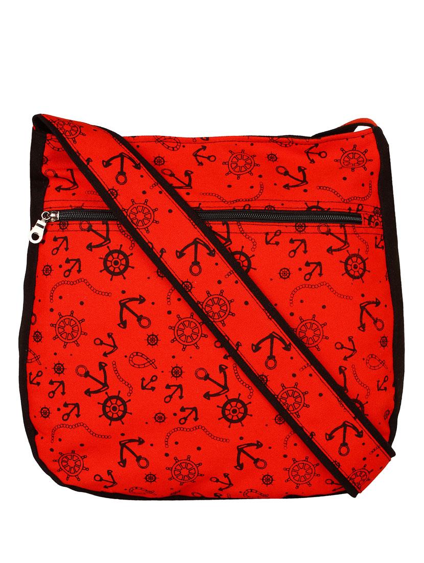 red canvas sling bag - 13215741 - Zoom Image - 0