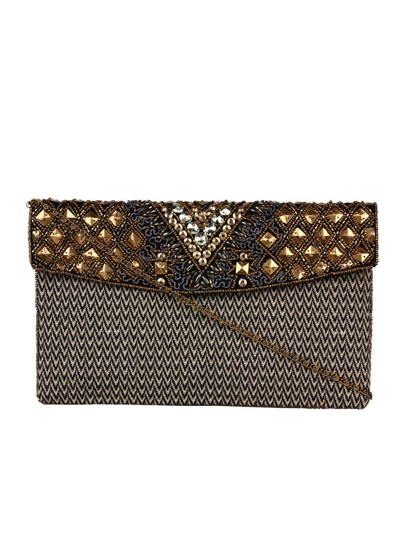 multi colored cotton ethnic clutch - 13216370 - Zoom Image - 0