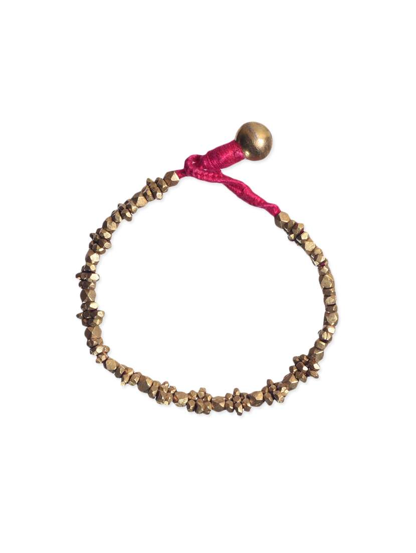 pink brass bangle  bracelet