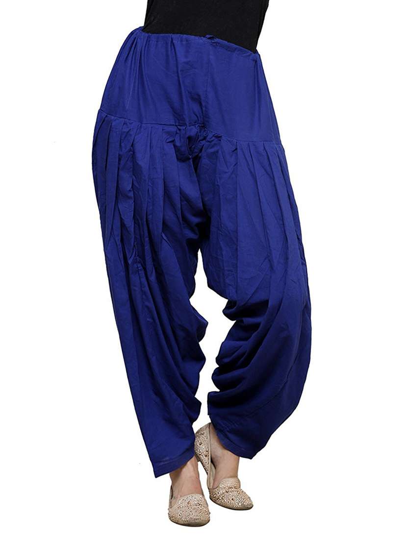 blue cotton patiyala salwars