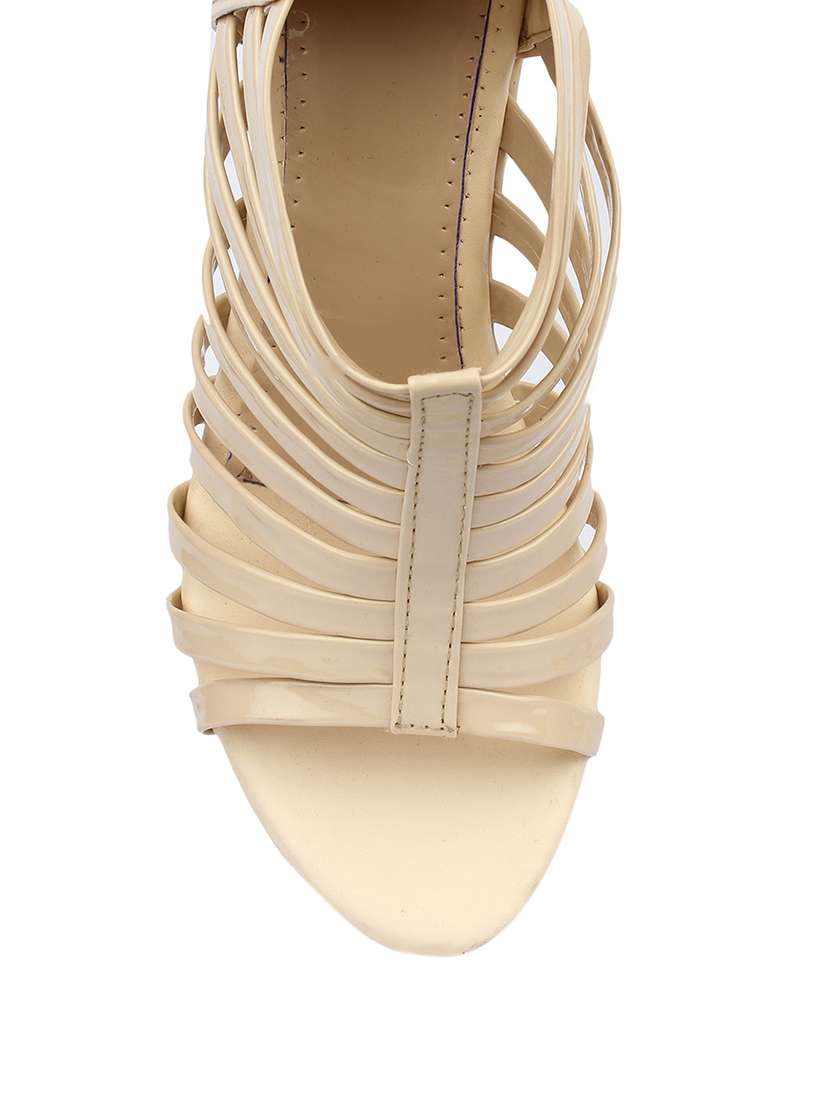 beige gladiators  sandal - 13230839 -  Standard Image - 3