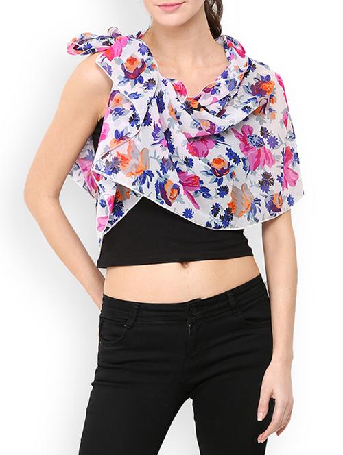 multi colored polyester scarf - 13237557 -  Standard Image - 0