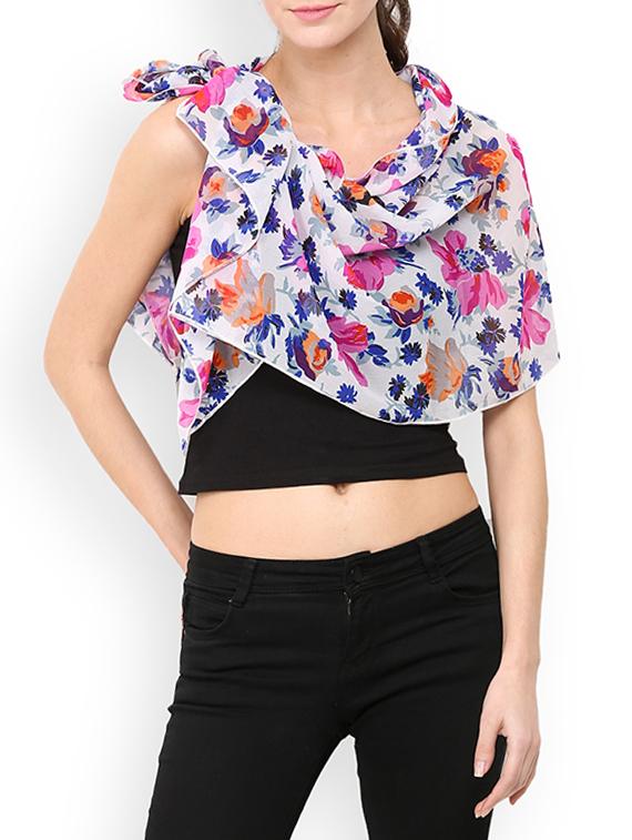multi colored polyester scarf - 13237557 -  Zoom Image - 0