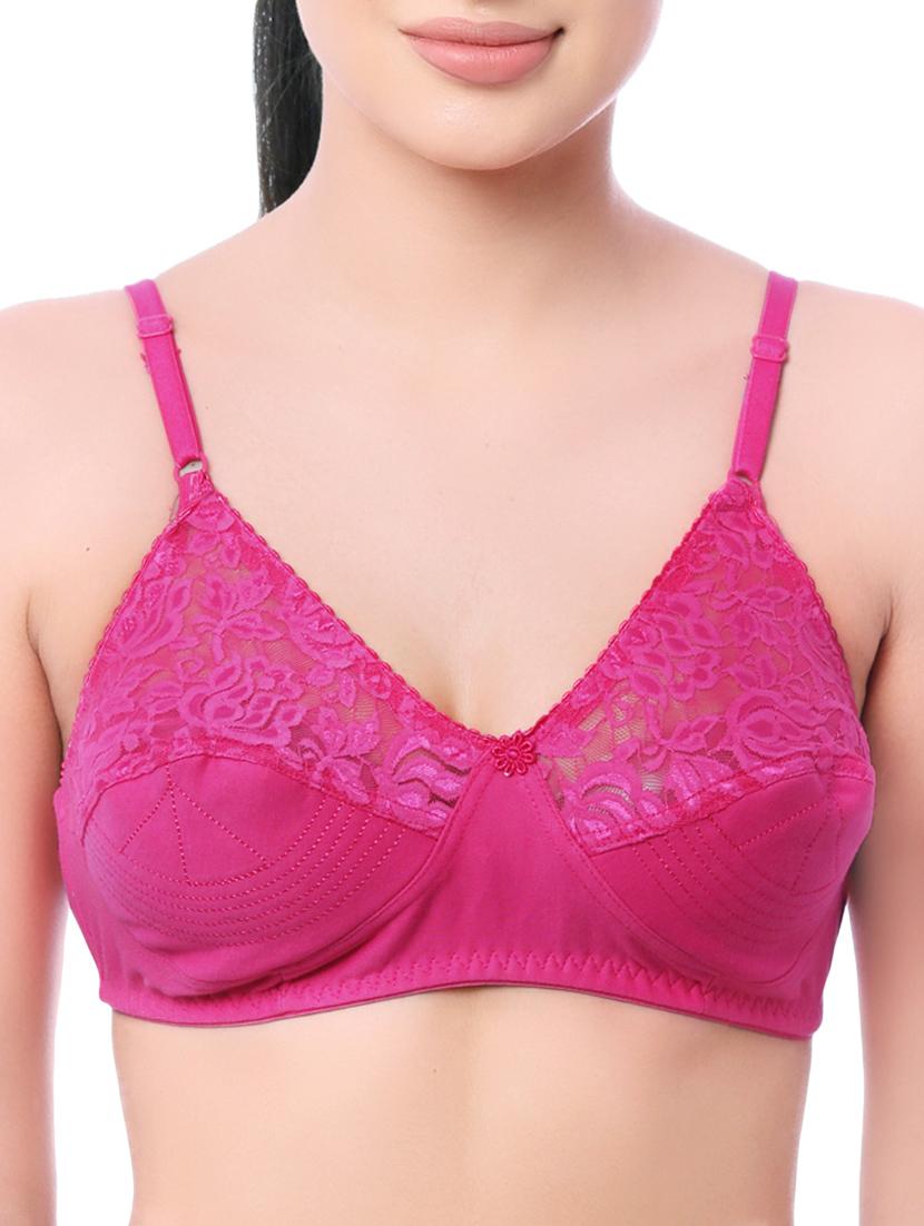 floral patch lace detail bra  - 13242574 -  Zoom Image - 0