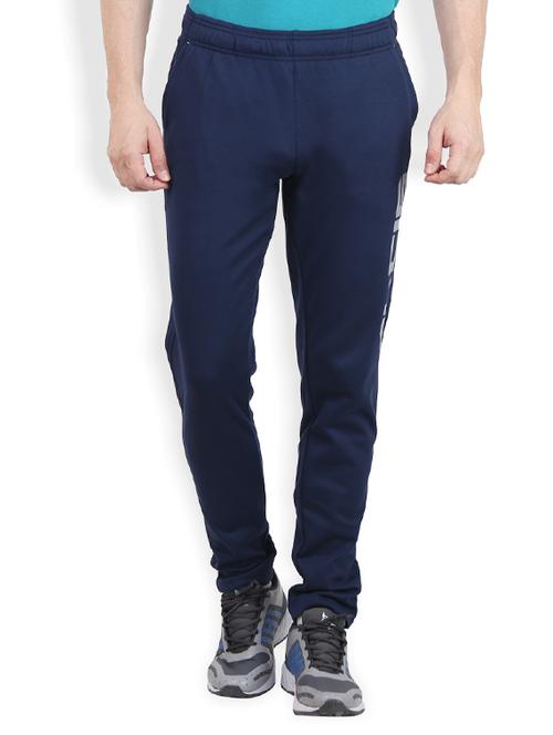 navy blue cotton  full length track pant - 13246387 -  Standard Image - 0