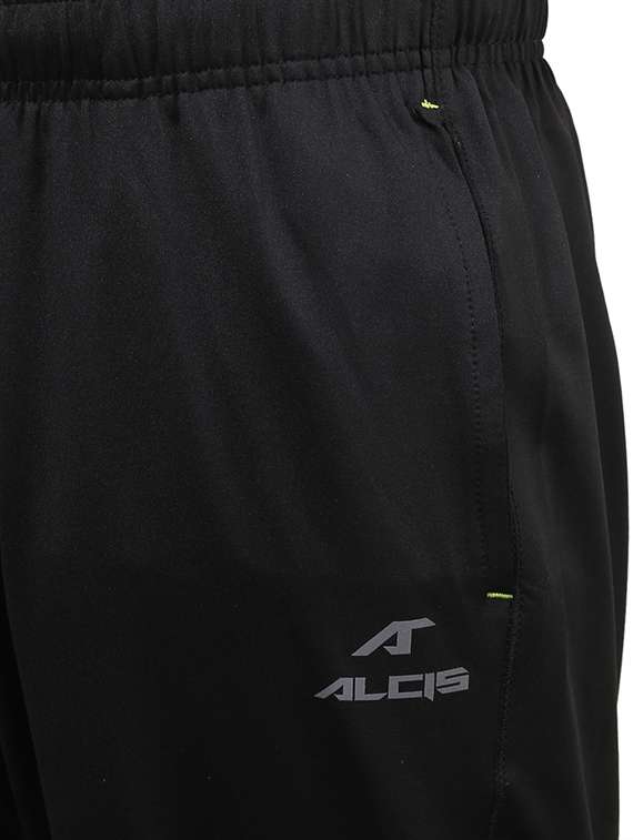 Black Polyester Full Length Track Pant - 13246391 -  Standard Image - 3