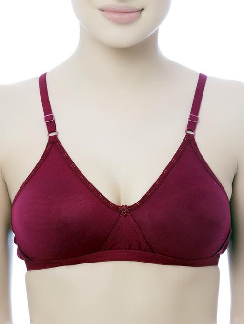 floral patch solid bra  - 13246750 -  Standard Image - 0