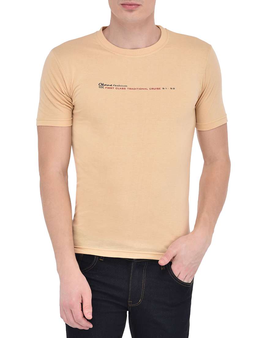 beige cotton tshirt