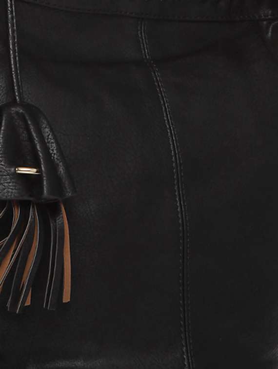 black leatherette handbag - 13253773 -  Standard Image - 3