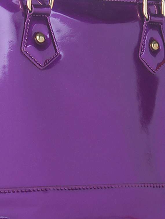 purple leatherette  handbag - 13253838 -  Standard Image - 3