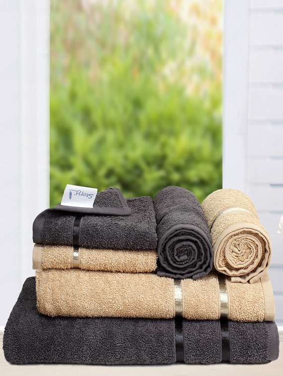 story @ home set of 2 pc bath towel  + 2 hand towel + 2 face towel