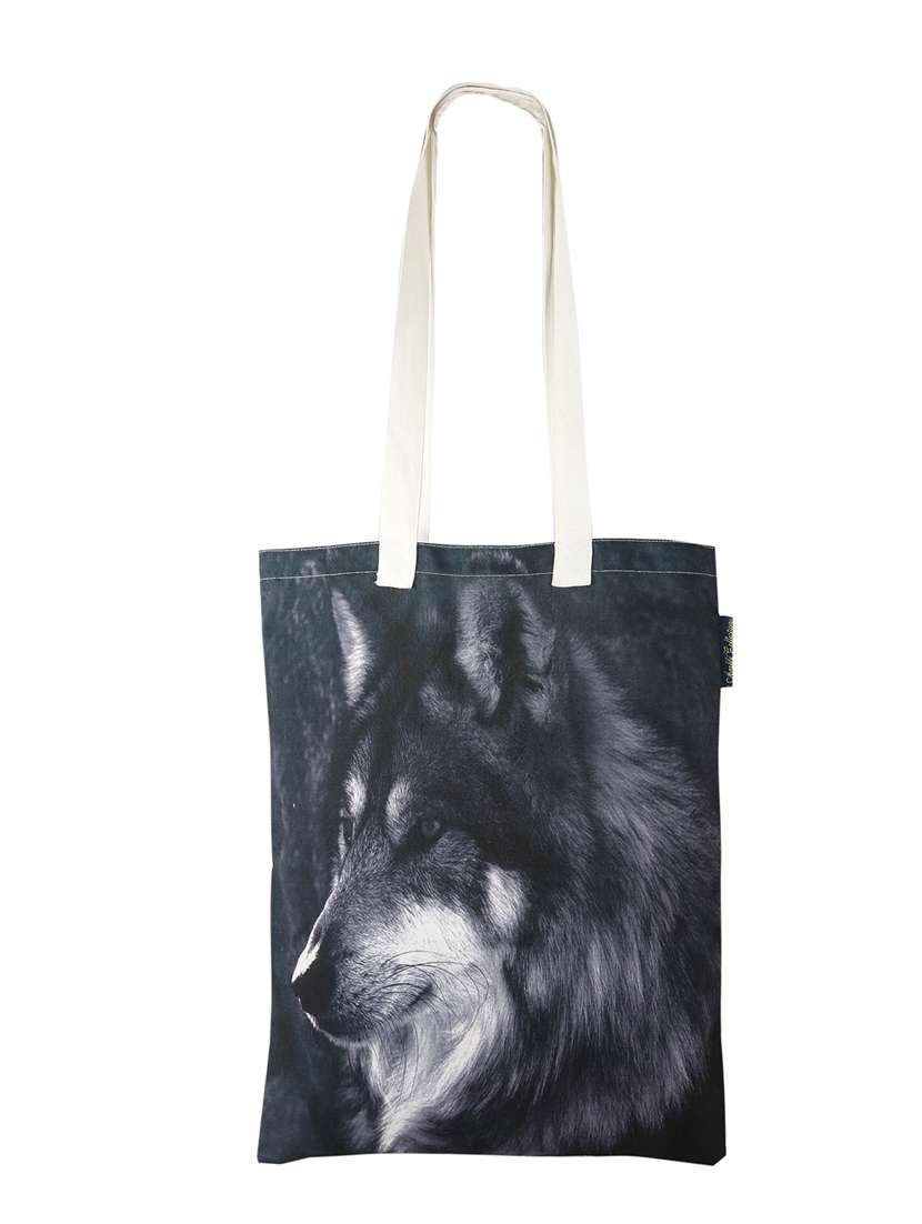 multi colored polyester tote