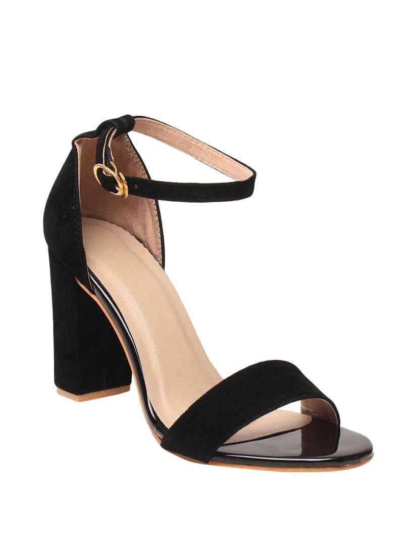 black ankle strap sandal