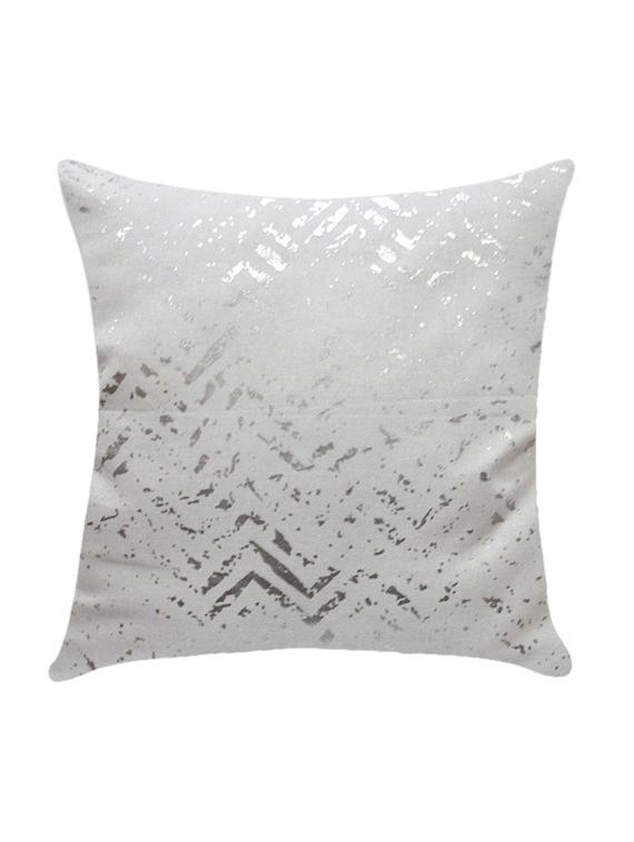 ambbi collection printed cushion cover with foil print zig zag distoterd lines - 13271231 - Zoom Image - 0