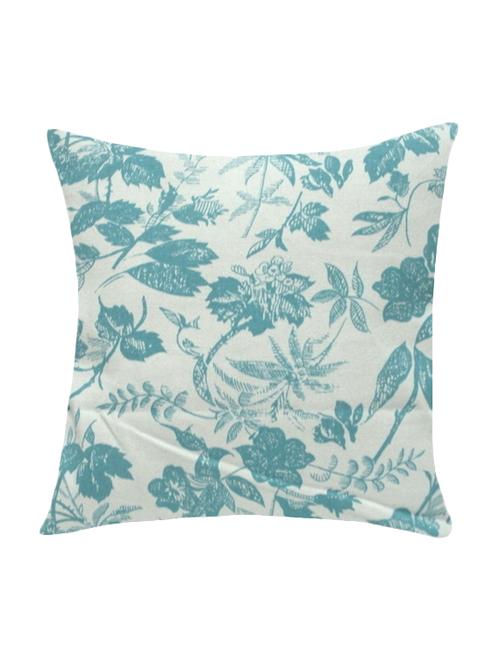 ambbi collection printed cotton cushion cover with flowers & leafs - 13271273 -  Standard Image - 0
