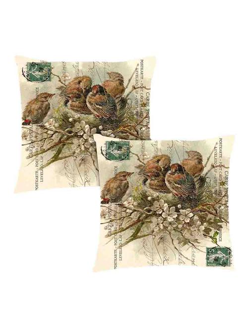 digitally printed text, stamp, nest & bird set of two - 13285179 - Standard Image - 0