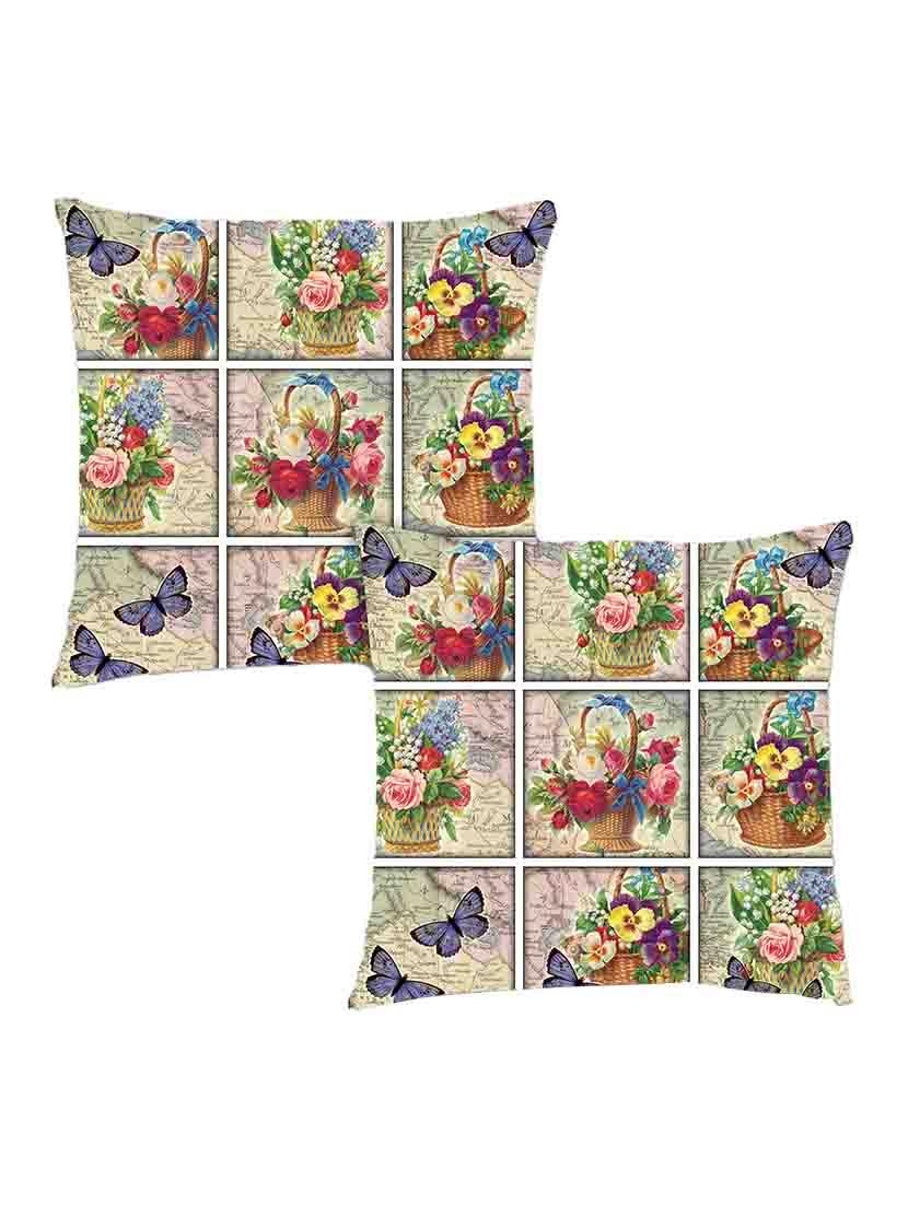 digitally printed background & flowers set of two - 13285180 - Zoom Image - 0